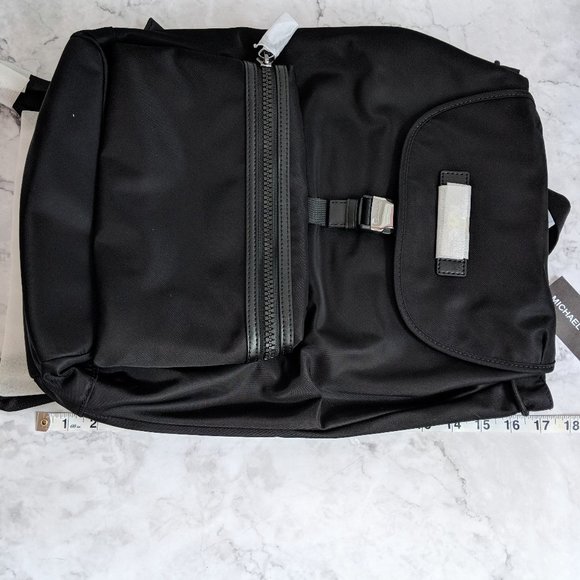 Michael Kors Men's Kent Field Backpack Black Nylon NWT - Picture 10 of 11